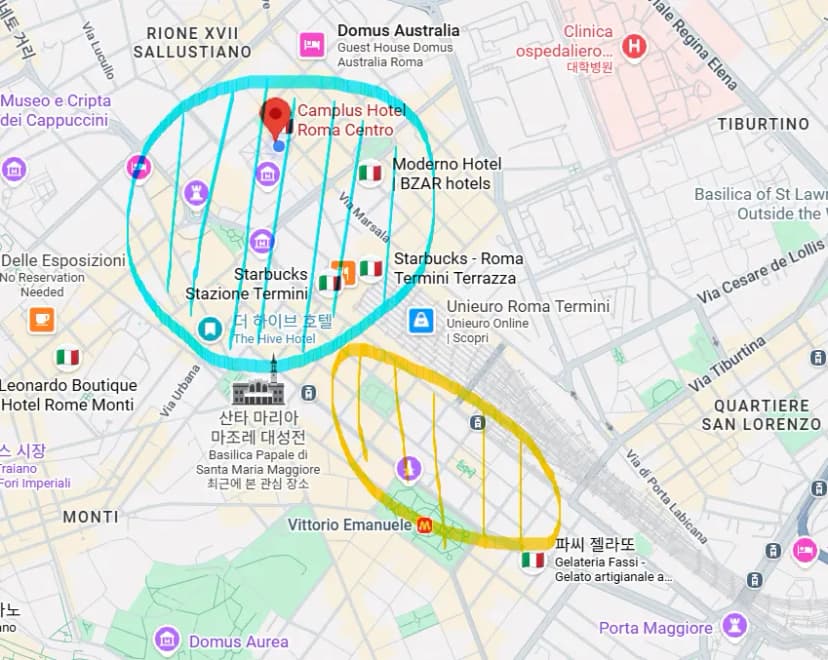 Rome Termini Map