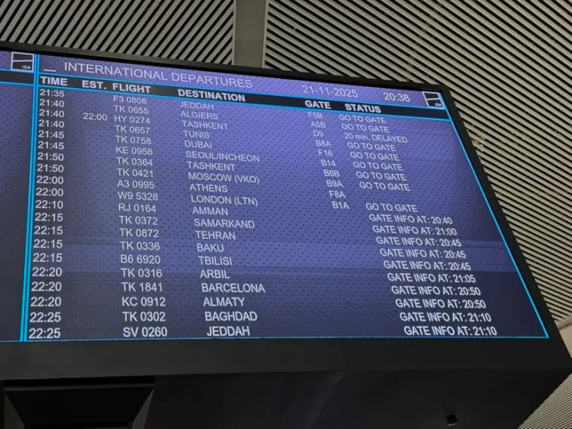 Istanbul Airport Boarding Pass