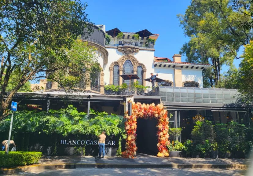 Charming European-style streets in Polanco lined with fine dining restaurants