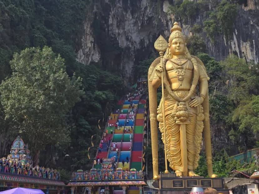 Batu Caves Rainbow Stairs