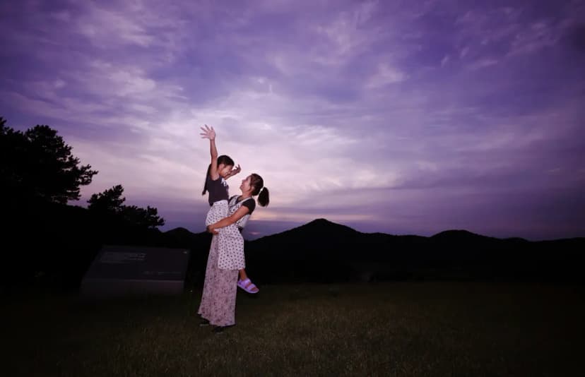 Gongju Travel | Best Night View Spots in Gongju ① Jeongjisan Ruins