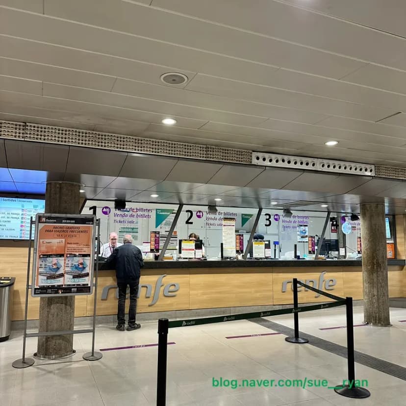 Barcelona train booking process