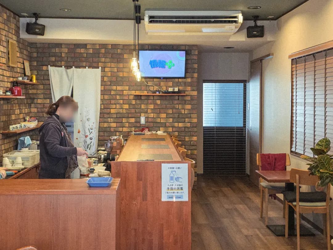 Hanafusa Coffeeの店内