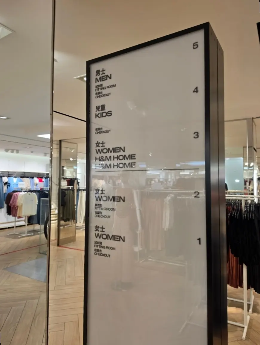 H&M women's section