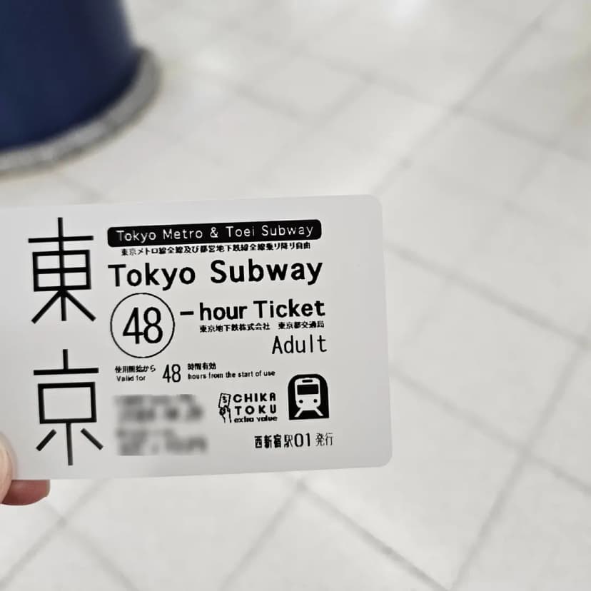 東京地鐵通票
