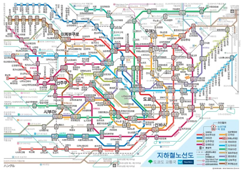 東京地鐵路線圖