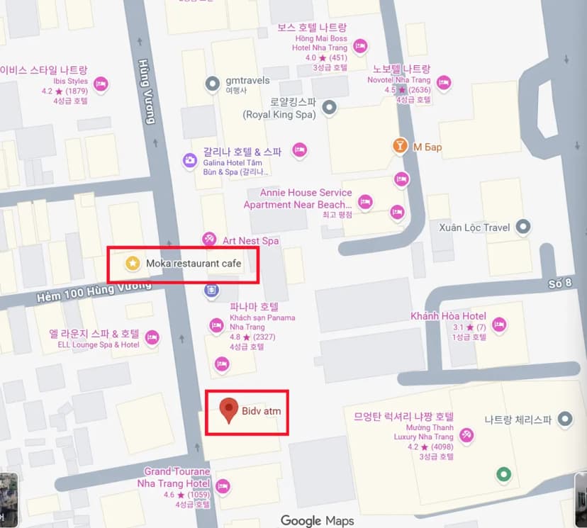 Moka Restaurant Cafe ใกล้ตู้ ATM BIDV