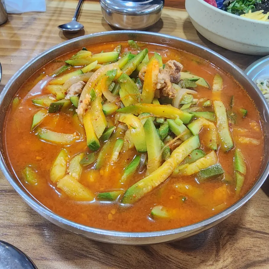 광주 평동 애호박찌개 맛집 송원식육식당