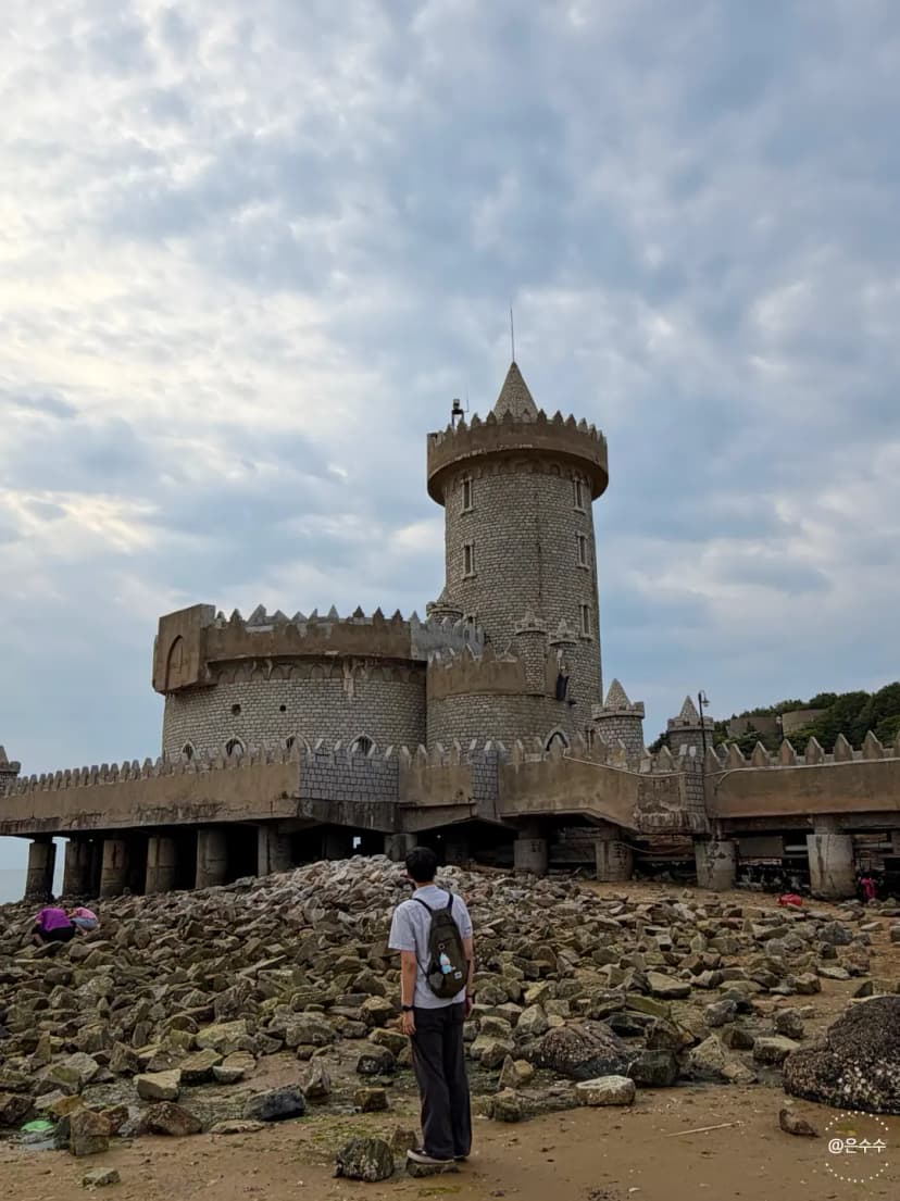 Weihai city view with coastal features