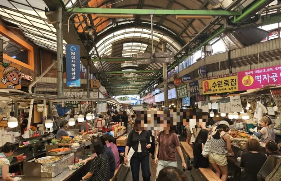 광장시장 순희네빈대떡 후기 | 웨이팅·가격, 녹두빈대떡 넷플릭스 가게보다 여기임! 로컬 추천!!
