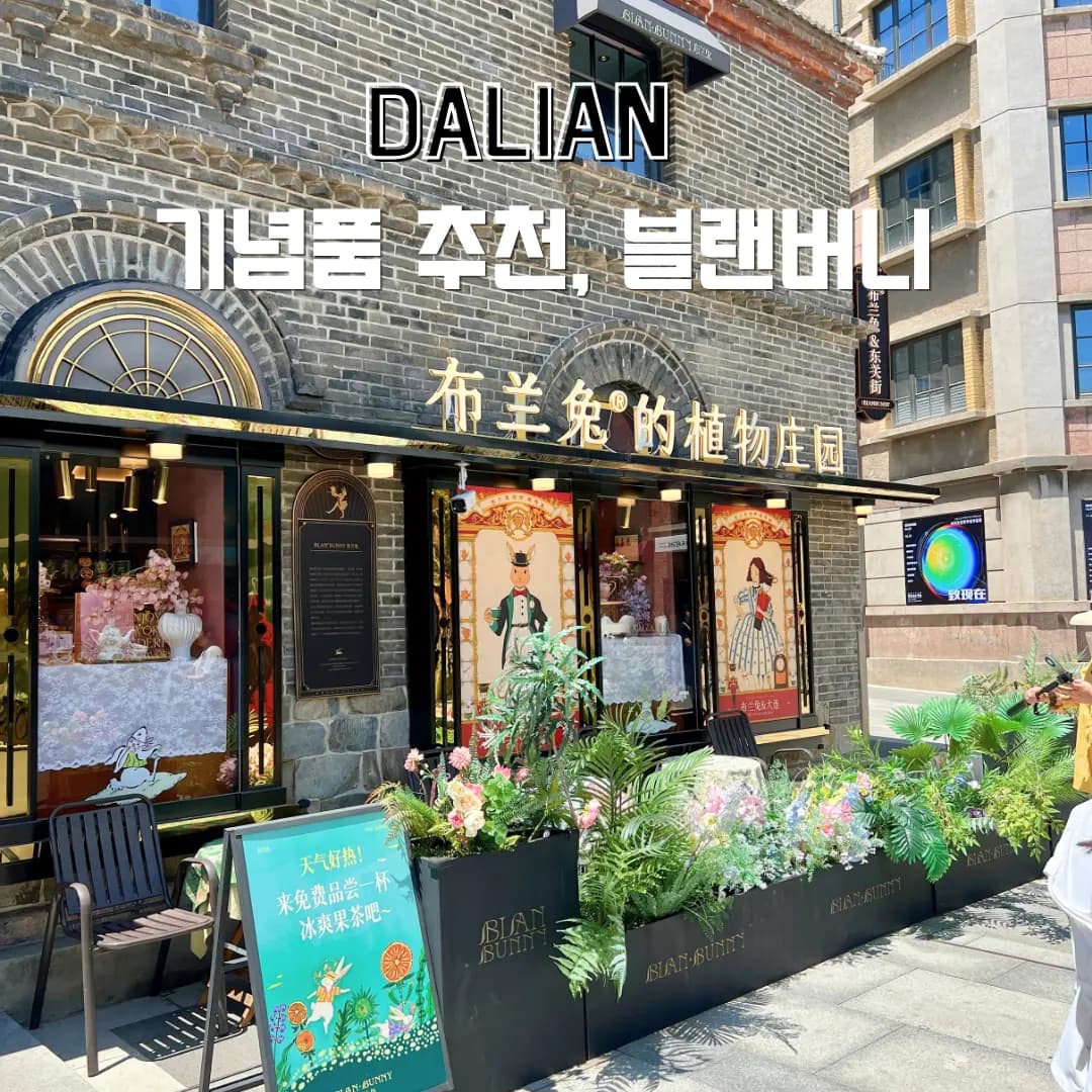 대련 가볼만한곳 동관지에 티(tea)전문점 블랜버니 위치 기념품 티 추천