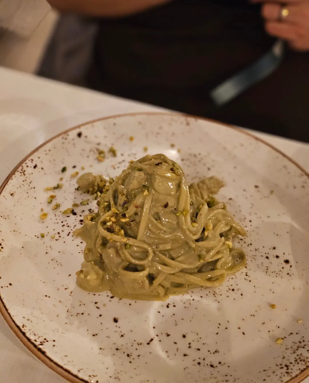 로마 맛집, 피스타치오 파스타가 있는 Grano Trattoria