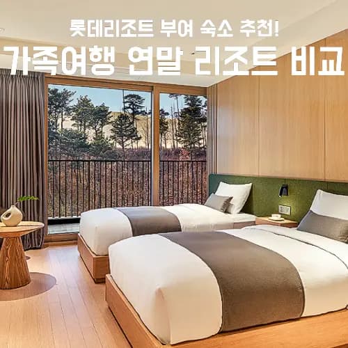 롯데리조트 부여 가족여행 연말 리조트 객실 가격 비교 할인 꿀팁